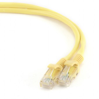 Cable CAT5E UTP moldeado 1m Amarillo